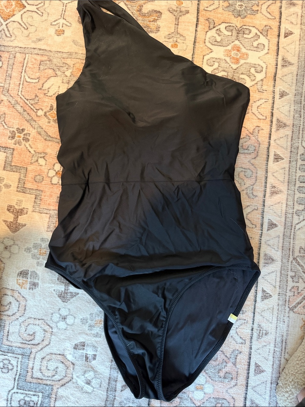 summersalt Black One-Shoulder Swimsuit